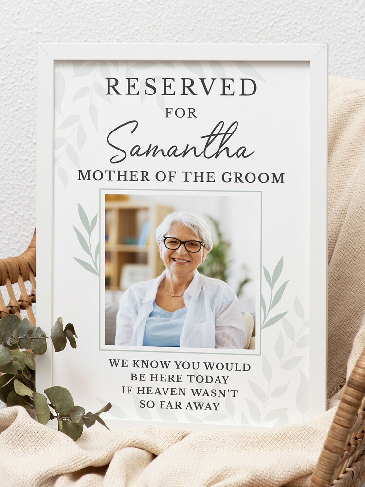 Personalised Reserved For Wedding Memorial Photo Frame by PMC - Image 1 of 3