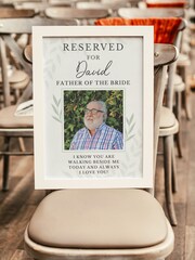 Personalised Reserved For Wedding Memorial Photo Frame by PMC - Image 2 of 3