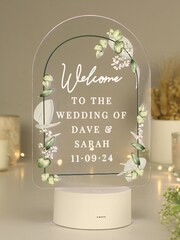 Personalised Botanical LED Sign by PMC - Image 2 of 3