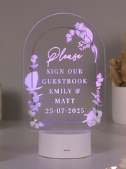 Personalised Botanical LED Sign by PMC - Image 3 of 3