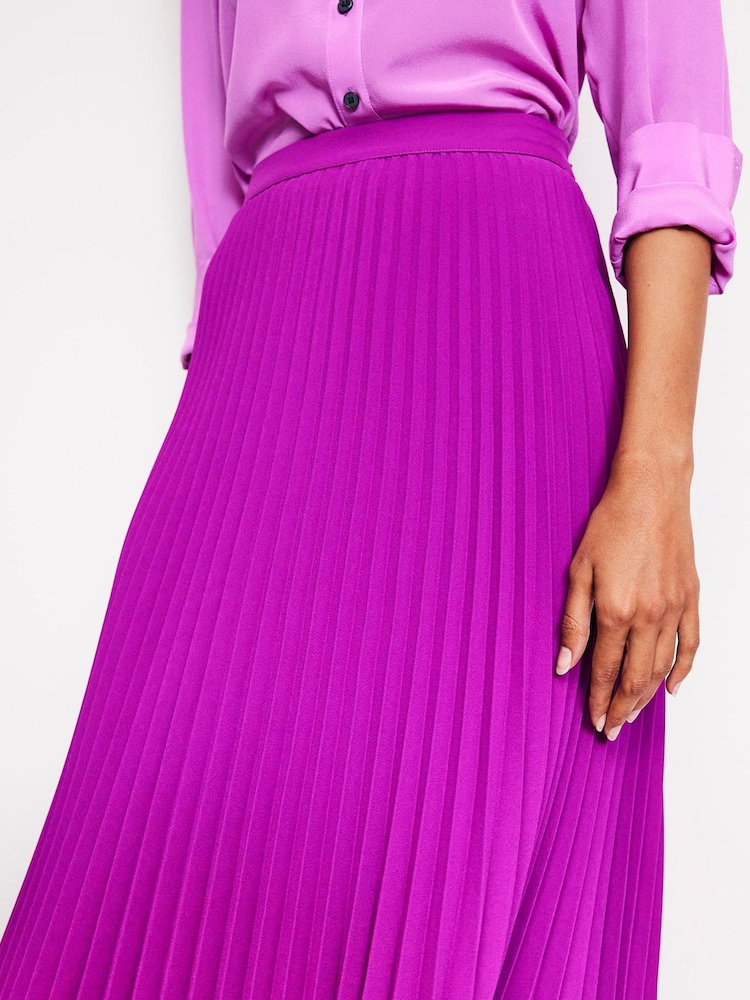 Boden Brown/Purple Petite Florrie Long Sleeve Dress - Image 2 of 5