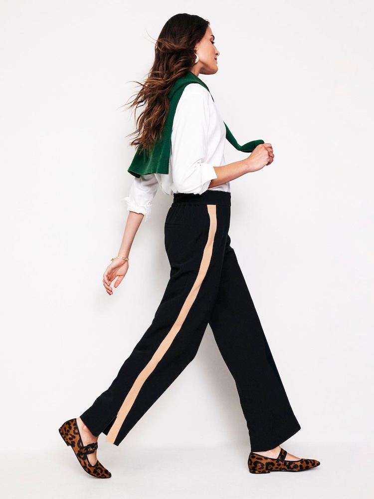Negro - Boden Side Stripe Pull-on Trousers - Imagen 2 de 5