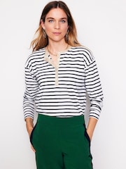 Boden Green Side Stripe Pull-on Trousers - Image 1 of 5