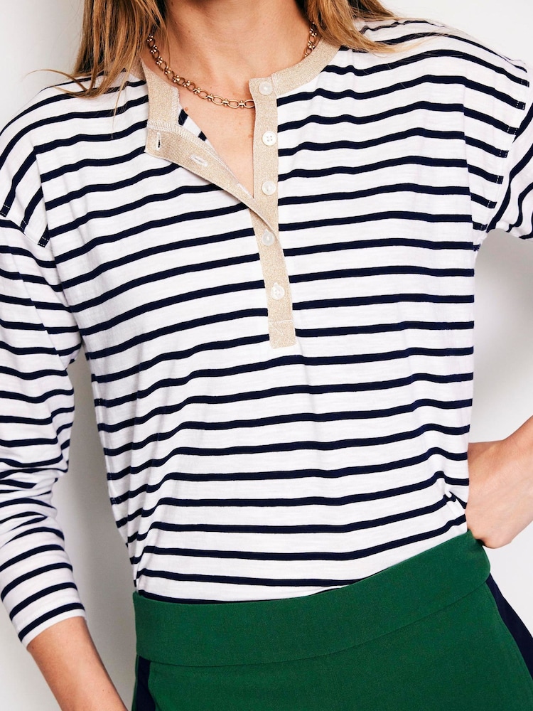 Boden Green Side Stripe Pull-on Trousers - Image 2 of 5