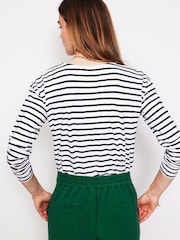 Boden Green Side Stripe Pull-on Trousers - Image 3 of 5