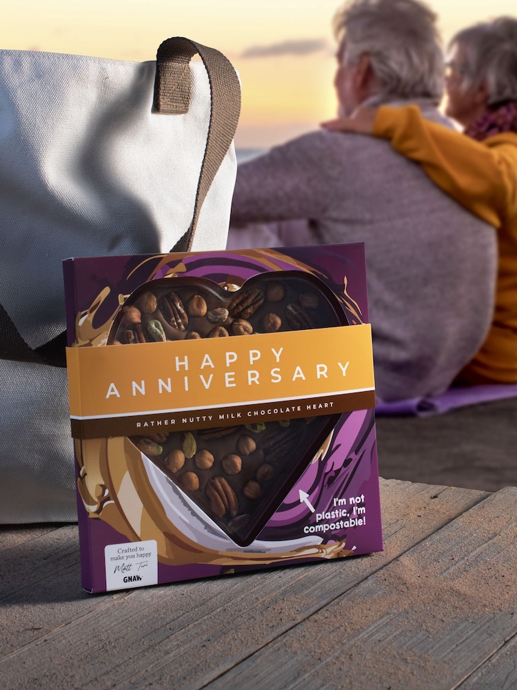 Gnaw Chocolate Heart Rather Nutty Happy Anniversary - Image 2 of 3