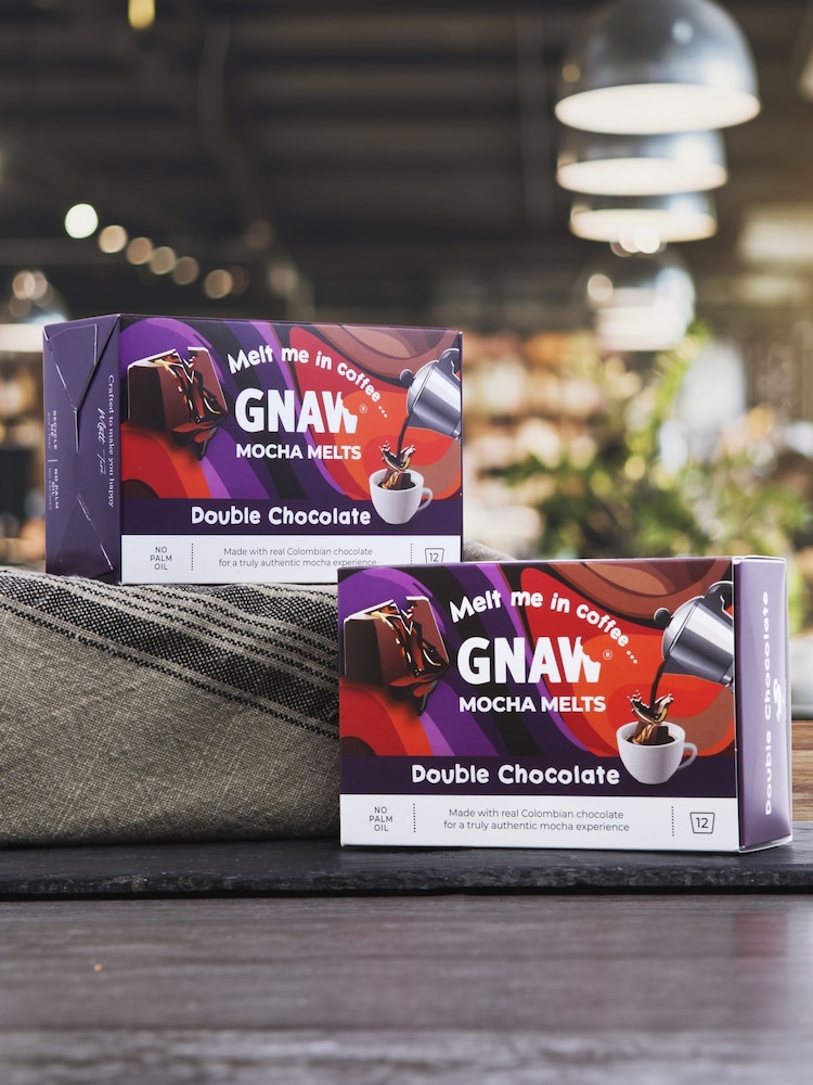 Gnaw 2 Pack Purple Double Chocolate Hazelnut Praline Chocolate Mocha Melts - Image 1 of 2