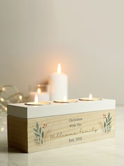 Personalised Christmas Tea Light Candle Holder by PMC - Image 3 of 3