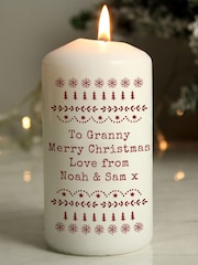 Personalised Christmas Candle by PMC - Image 1 of 3