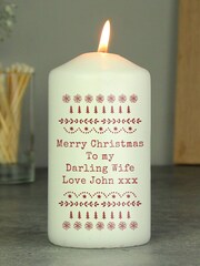 Personalised Christmas Candle by PMC - Image 2 of 3
