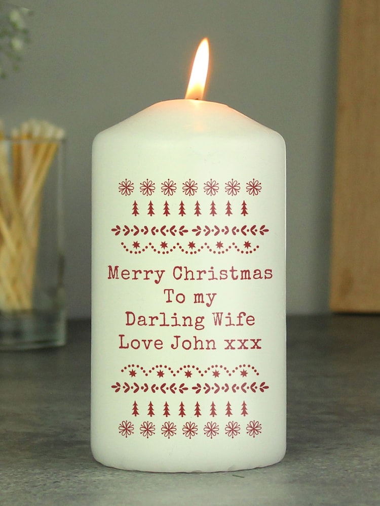 Personalised Christmas Candle by PMC - Image 2 of 3