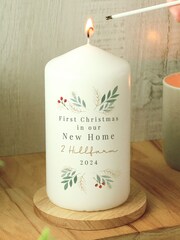 Personalised Christmas Pillar Candle by PMC - Image 3 of 3