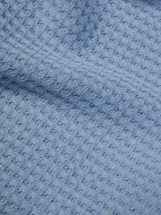 MORI Blue Cotton and Bamboo Super Soft Waffle Pyjama Set - Image 5 of 5