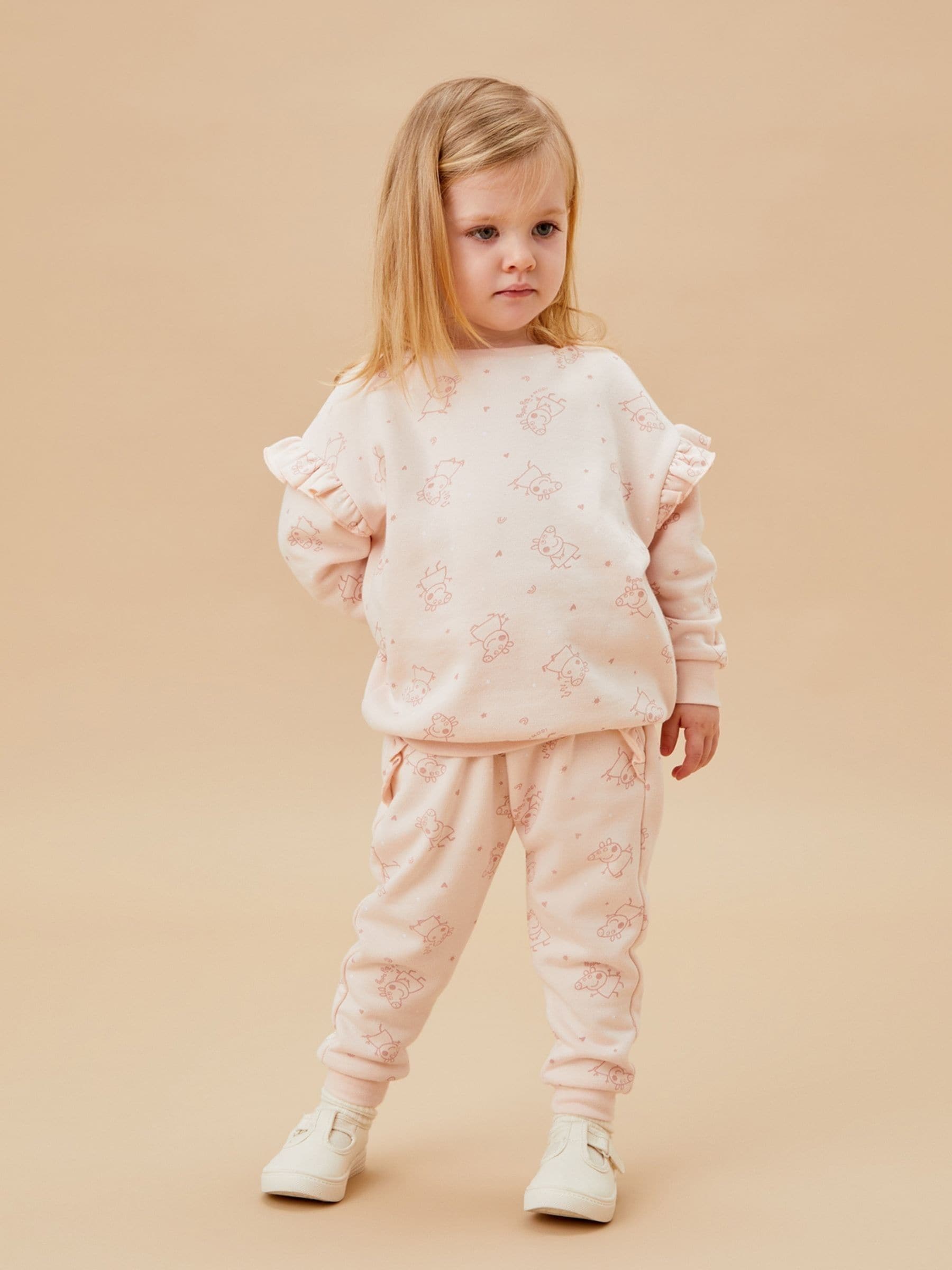 Buy MORI Cream Peppa Pig Organic Cotton and Bamboo Super Soft Joggers from Next Luxembourg