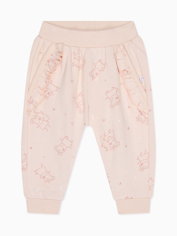 MORI Cream Peppa Pig Cotton and Bamboo Super Soft Joggers - Image 4 of 4