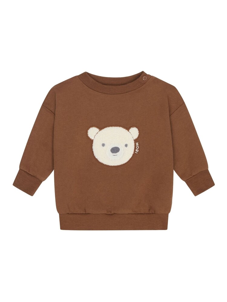 MORI Organic Cotton and Bamboo Brown Sweatshirt - Image 1 of 1