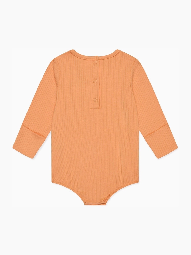 MORI Orange Halloween Pumpkin Cotton and Bamboo Bodysuit - Image 4 of 4
