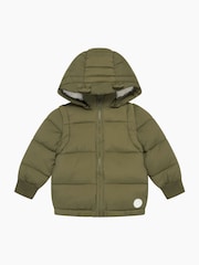 MORI Green 3-In-1 Cosy Coat to Gilet - Imagen 4 de 7