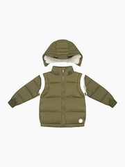 MORI Green 3-In-1 Cosy Coat to Gilet - Imagen 7 de 7