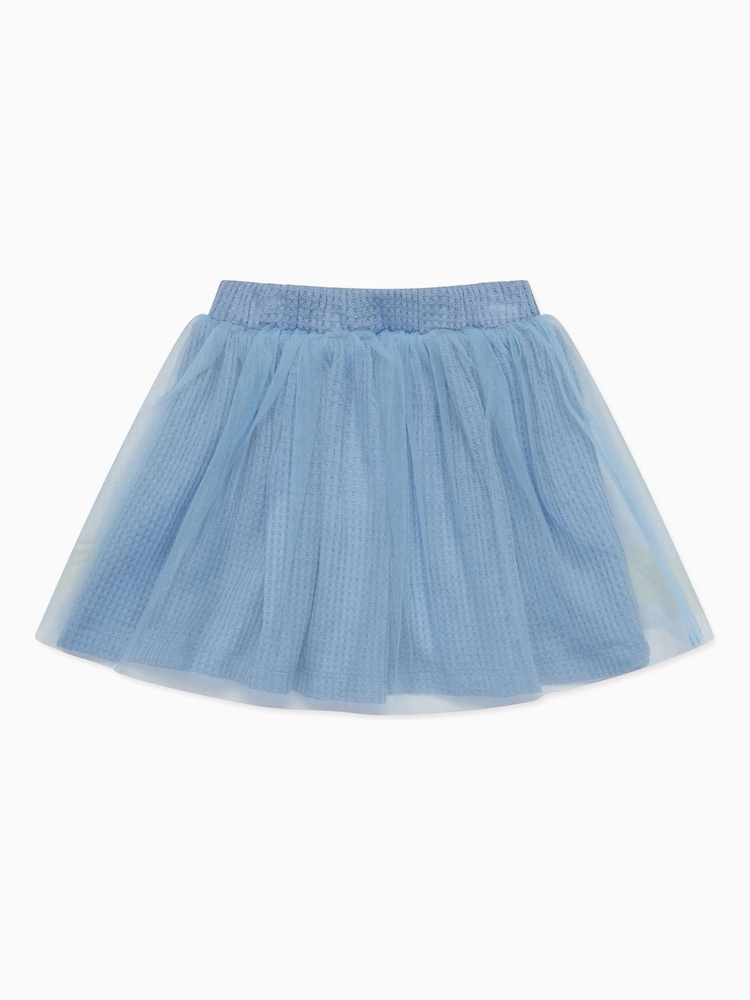 MORI Blue Organic Cotton and Bamboo Super Soft Waffle Skirt - Image 1 of 2