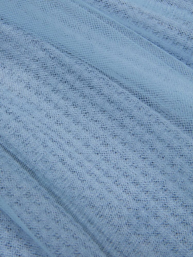 MORI Blue Organic Cotton and Bamboo Super Soft Waffle Skirt - Image 2 of 2