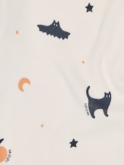 MORI Cream Halloween Organic Cotton and Bamboo Zip-Up Sleepsuit - Image 6 of 6