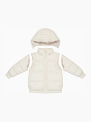 MORI Cream Polyester 3 in 1 Coat - Image 7 of 7