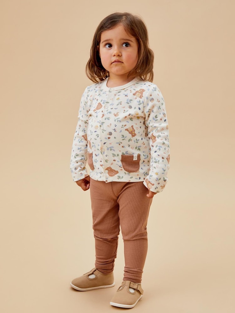 MORI Organic Cotton and Bamboo Super Soft Brown Joggers - Image 1 of 2