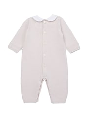 Emile et Rose Knitted Brown 100% Cotton All-In-One with Textured Design & Winter Hat - Image 5 of 6
