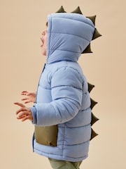 MORI Blue 3 In 1 Cosy Dinosaur Coat to Gilet - Imagen 1 de 7