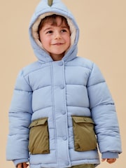 MORI Blue 3 In 1 Cosy Dinosaur Coat to Gilet - Imagen 2 de 7
