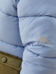 MORI Blue 3 In 1 Cosy Dinosaur Coat to Gilet - Imagen 4 de 7