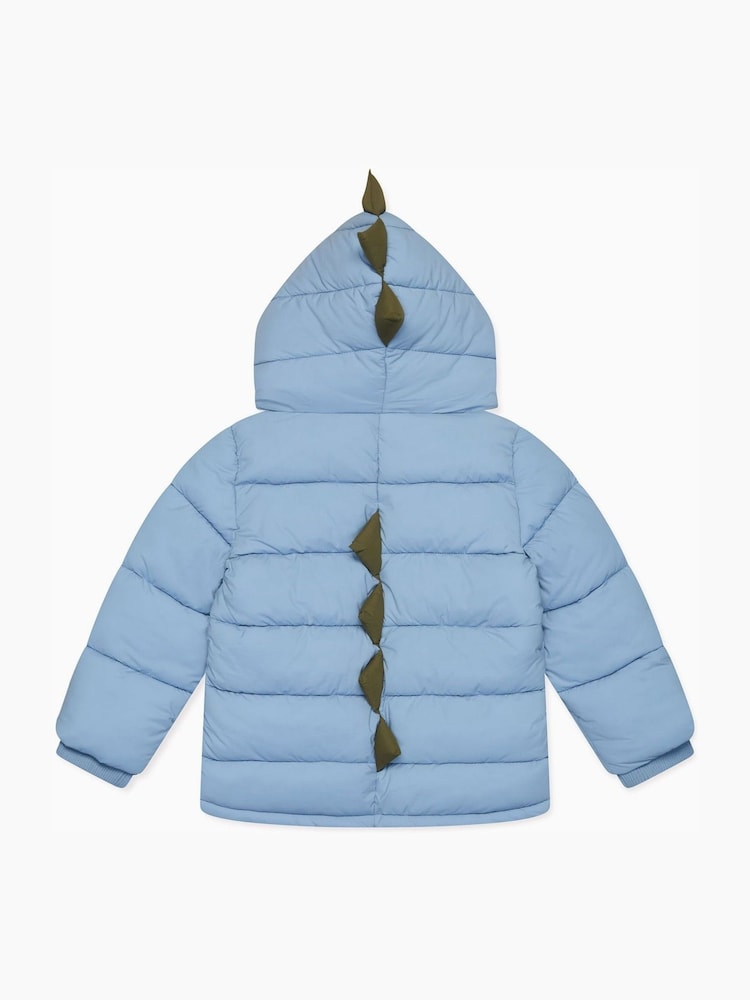 MORI Blue 3 In 1 Cosy Dinosaur Coat to Gilet - Image 6 of 7