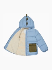 MORI Blue 3 In 1 Cosy Dinosaur Coat to Gilet - Imagen 7 de 7