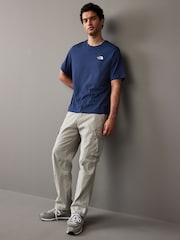 The North Face Navy Vertical Print 100% Cotton T-Shirt - Image 3 of 8