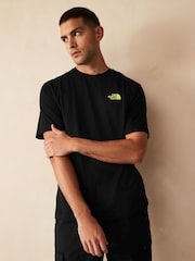 The North Face Black Digital Mountain Back Print 100% Cotton T-Shirt - Image 2 of 4