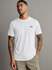 The North Face pure white Mens Simple Dome T-Shirt - Image 1 of 8