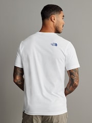 The North Face pure white Mens Simple Dome T-Shirt - Image 3 of 8