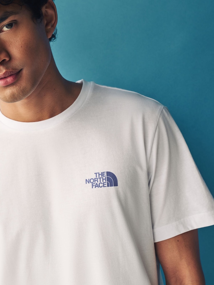 The North Face pure white Mens Simple Dome T-Shirt - Image 6 of 8