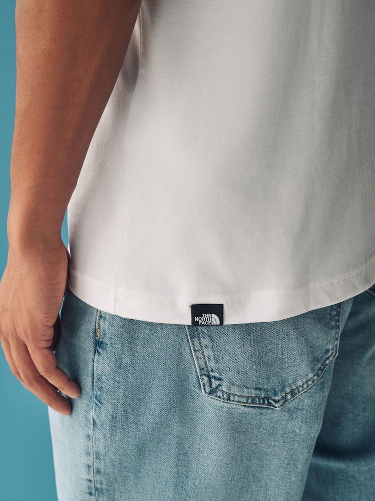 The North Face pure white Mens Simple Dome T-Shirt - Image 7 of 8