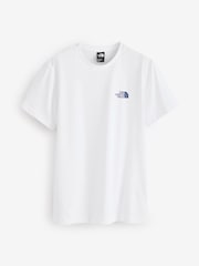 The North Face pure white Mens Simple Dome T-Shirt - Image 8 of 8