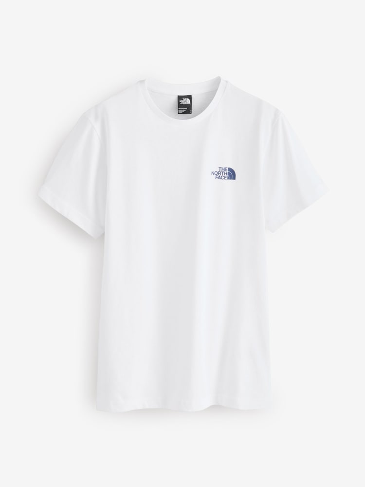 The North Face pure white Mens Simple Dome T-Shirt - Image 8 of 8