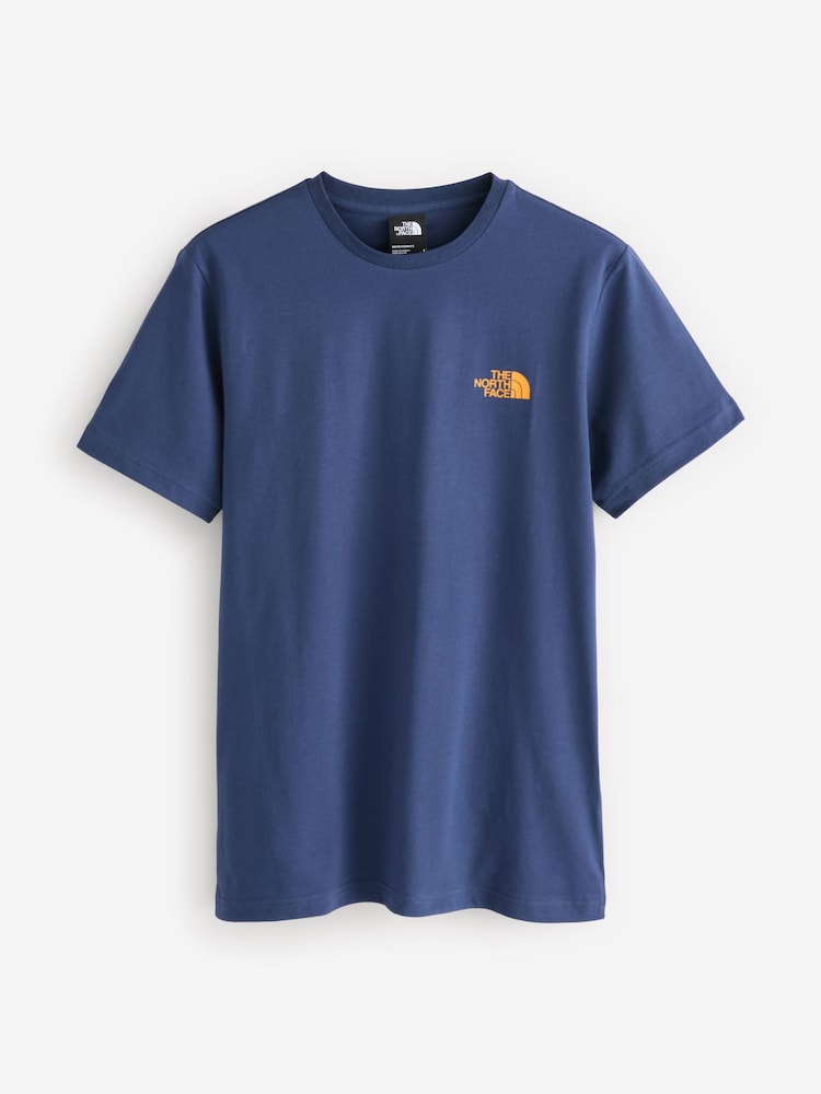 The North Face Navy Mens Simple Dome T-Shirt - Image 7 of 7
