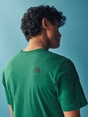 The North Face Green Mens Simple Dome T-Shirt - Image 6 of 7