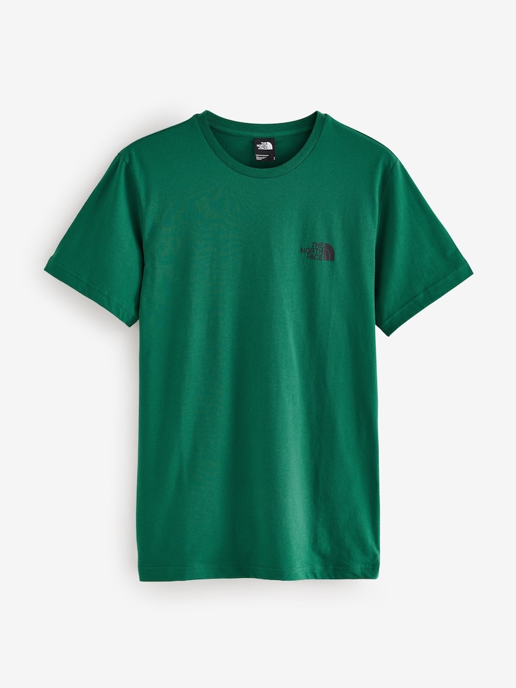 The North Face Green Mens Simple Dome T-Shirt - Image 7 of 7
