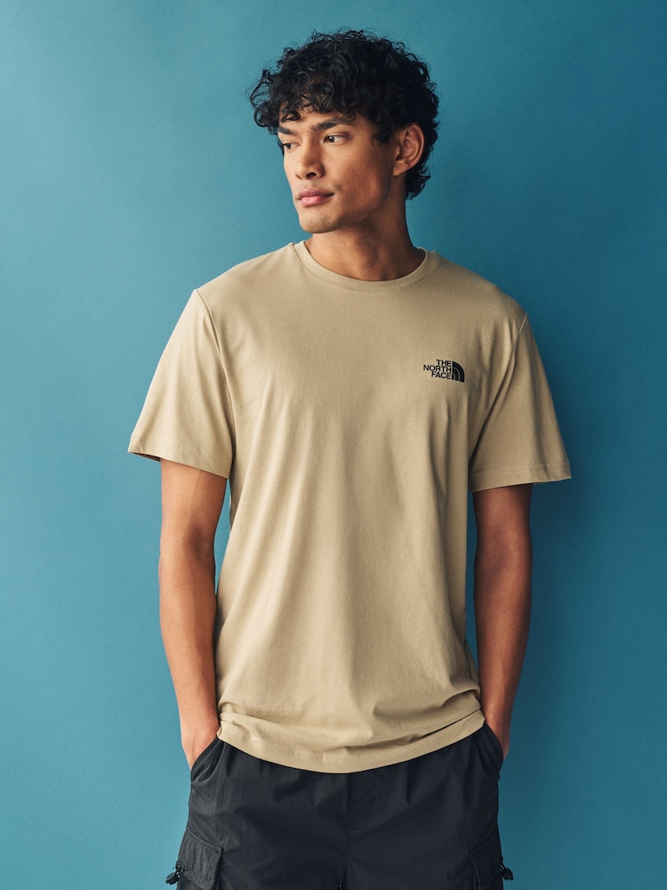 The North Face Beige Mens Simple Dome T-Shirt - Image 1 of 7