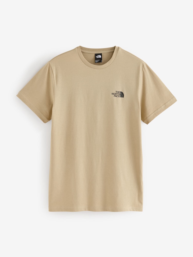 The North Face Beige Mens Simple Dome T-Shirt - Image 7 of 7