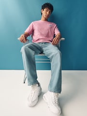 The North Face Pink Mens Back Print Relaxed 100% Cotton T-Shirt - Image 3 of 7