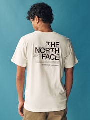 The North Face Stone Moutain Sketch Back Print Relaxed 100% Cotton T-Shirt - Image 1 of 8