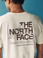 The North Face Stone Moutain Sketch Back Print Relaxed 100% Cotton T-Shirt - Image 7 of 8